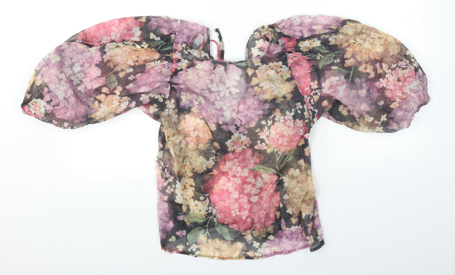 H&M Womens Multicoloured Floral  Basic Blouse Size S