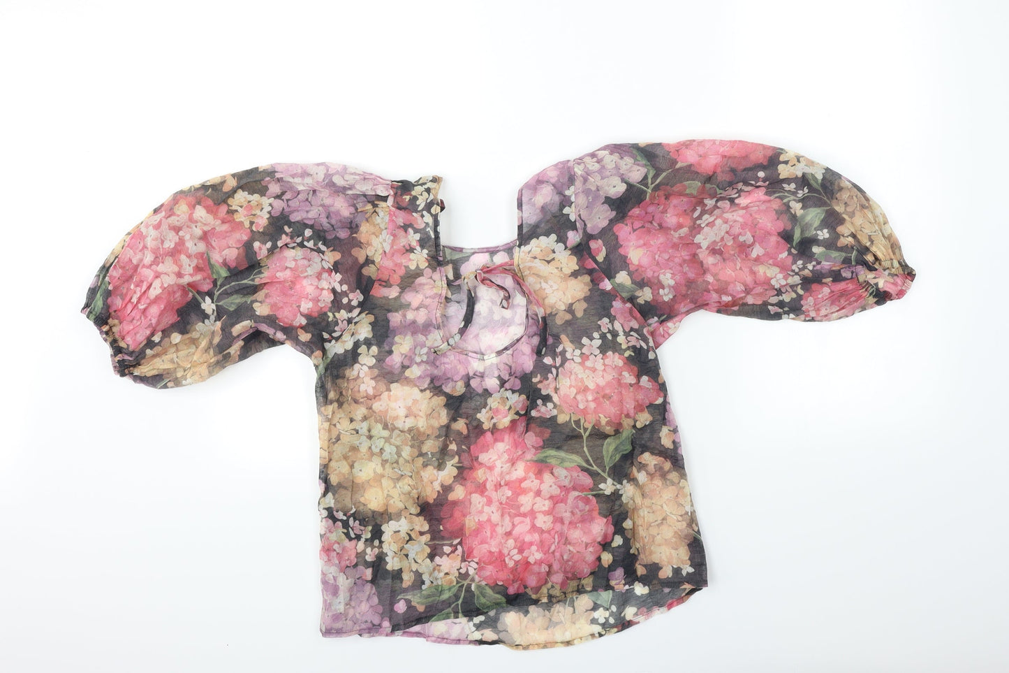 H&M Womens Multicoloured Floral  Basic Blouse Size S