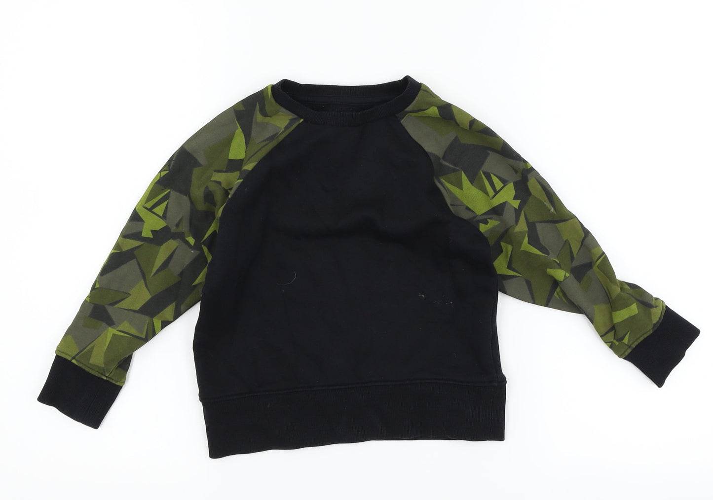 NEXT Boys Black Geometric  Pullover Sweatshirt Size 3 Years