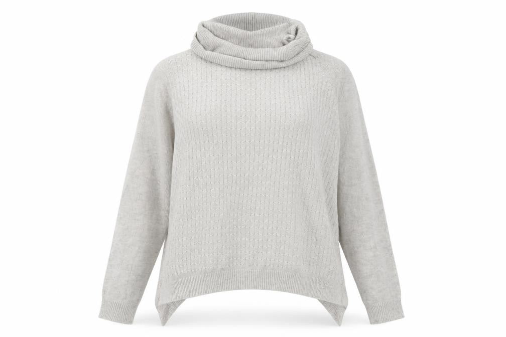 Front view of Papaya women’s beige jumper, size UK 10