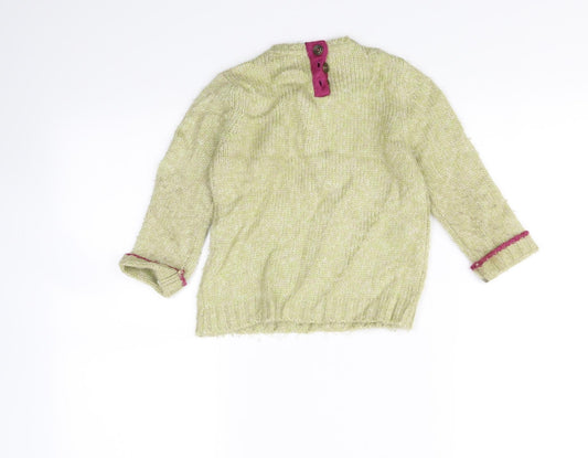 Indigo Girls Green   Pullover Jumper Size 3-4 Years