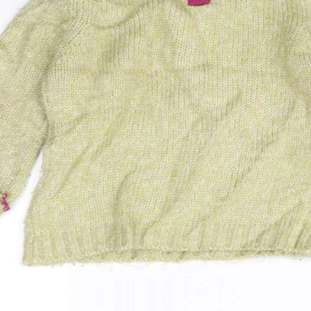 Indigo Girls Green   Pullover Jumper Size 3-4 Years