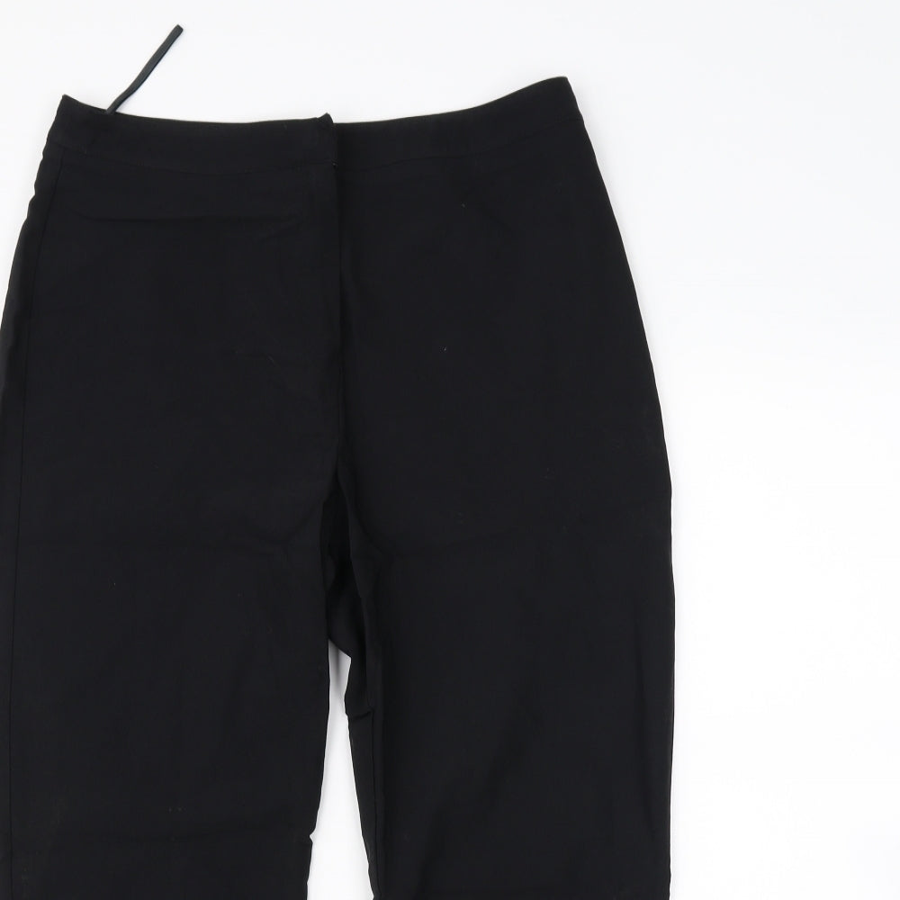 Preworn Womens Black   Cropped Trousers Size 12 L23 in