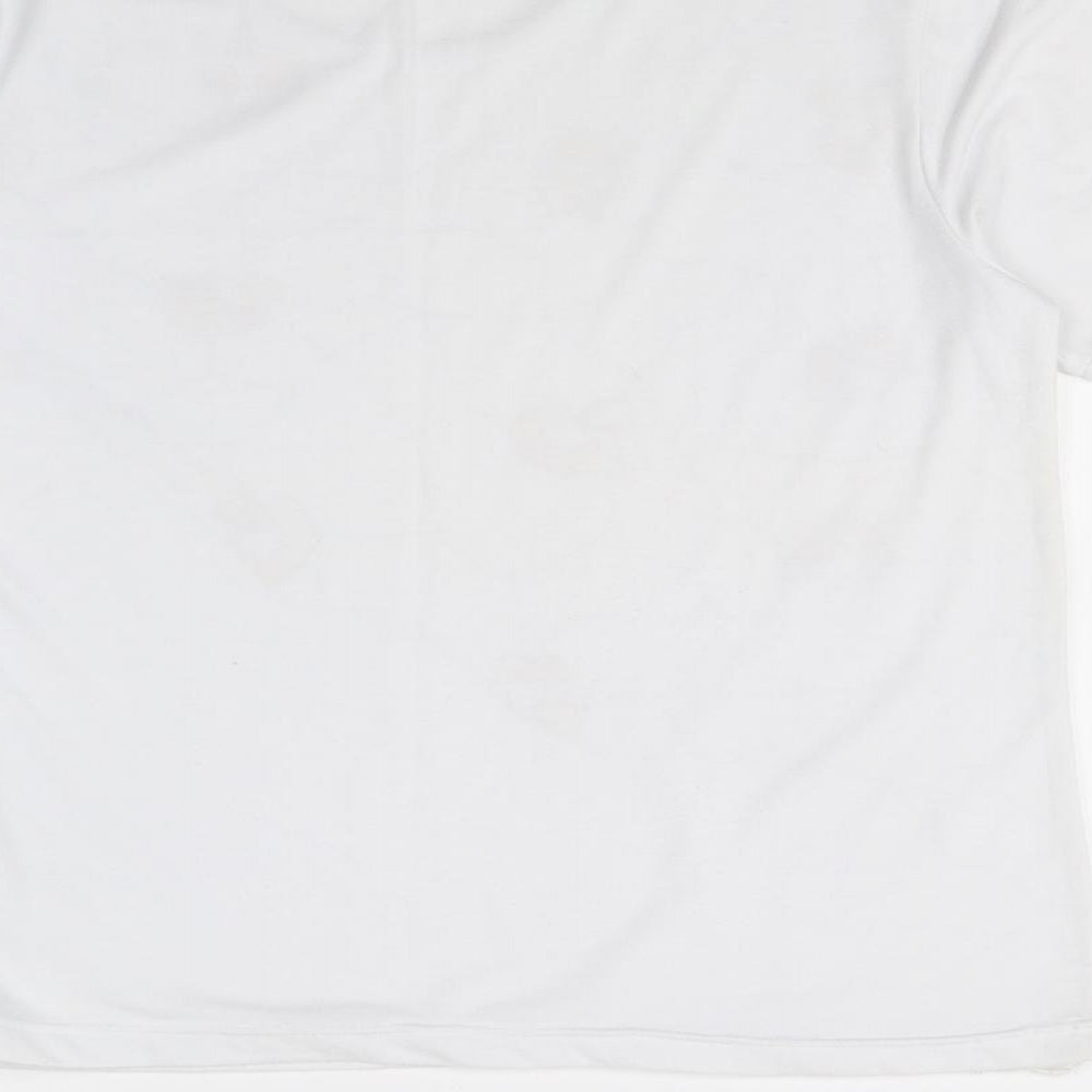 germany Womens White   Basic T-Shirt Size 2XL