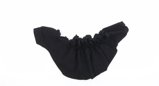 New Look Womens Black   Cropped Blouse Size 10  - Boob Tube Blouse