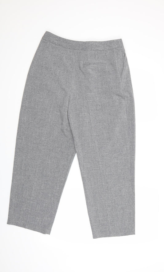 Light before Dark Womens Grey   Cropped Trousers Size M L25 in