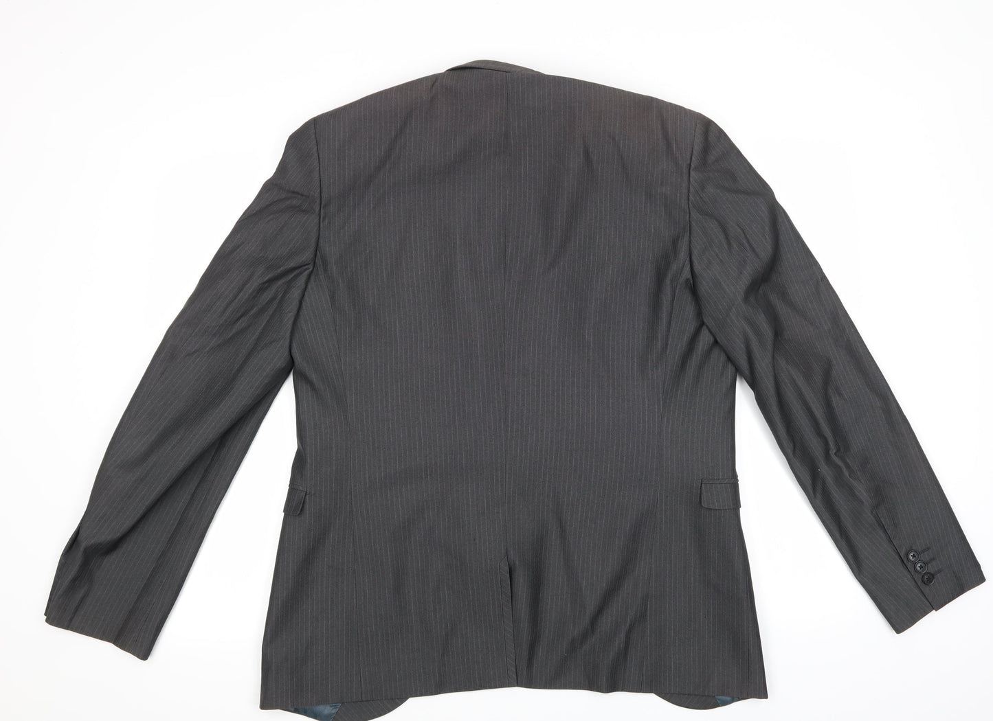 NEXT Mens Grey Striped  Jacket Suit Jacket