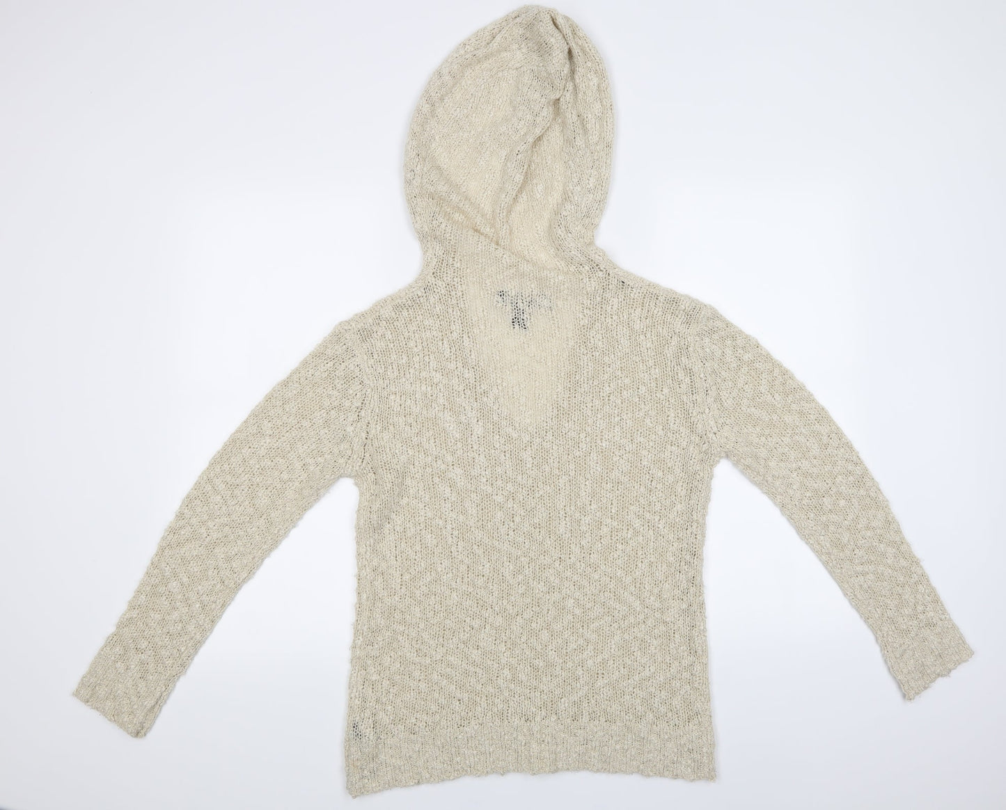 FOREVER 21 Womens Ivory   Pullover Jumper Size S  - Has a Hood