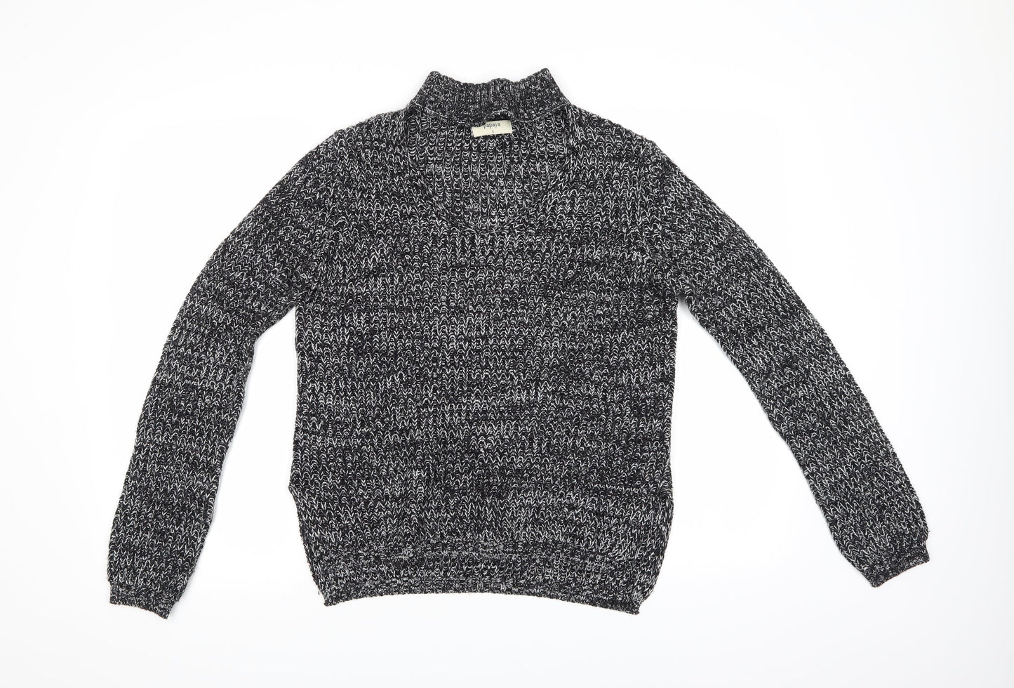 Papaya Womens Black   Pullover Jumper Size S