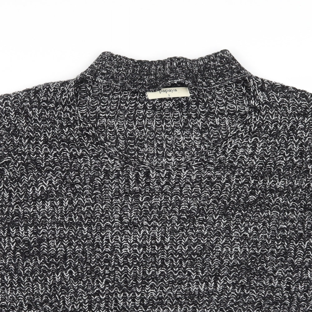 Papaya Womens Black   Pullover Jumper Size S