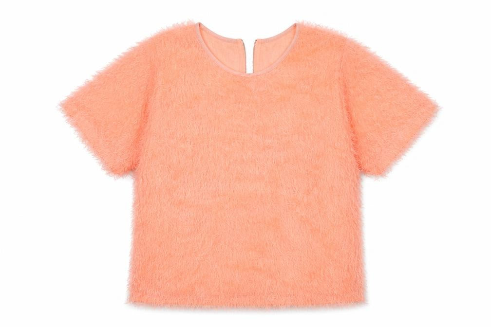 Select Womens Orange   Basic T-Shirt Size 16