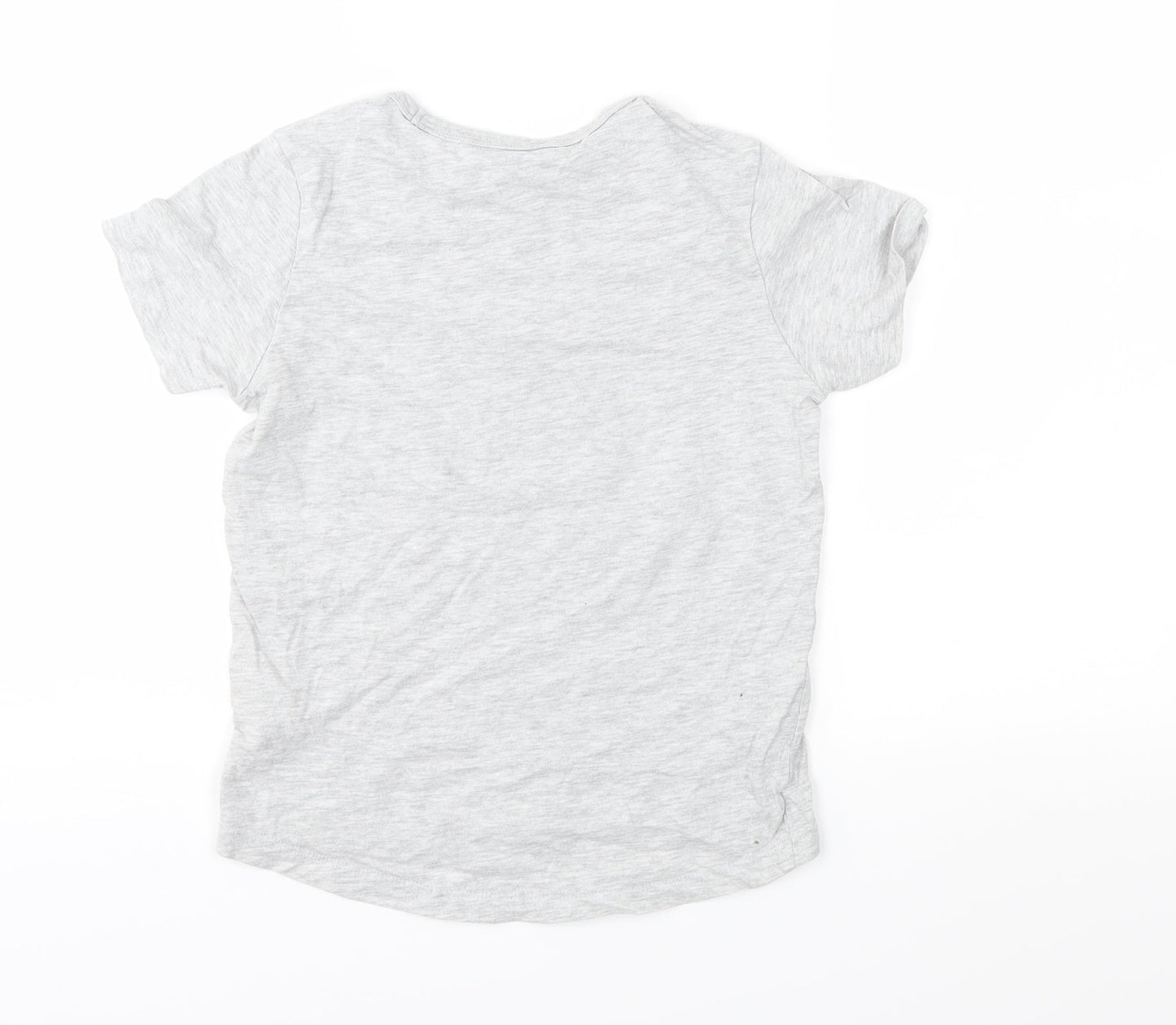 Nutmeg Boys Grey  Jersey Basic T-Shirt Size 6-7 Years
