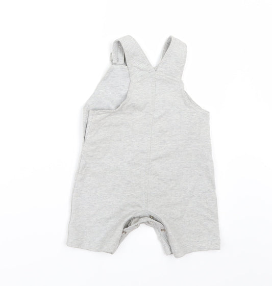 George Boys Grey   Dungaree One-Piece Size 6-9 Months