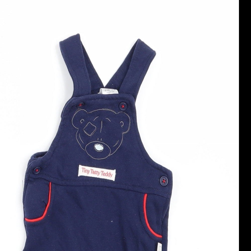 F&F Boys Blue   Dungaree One-Piece Size 0-3 Months