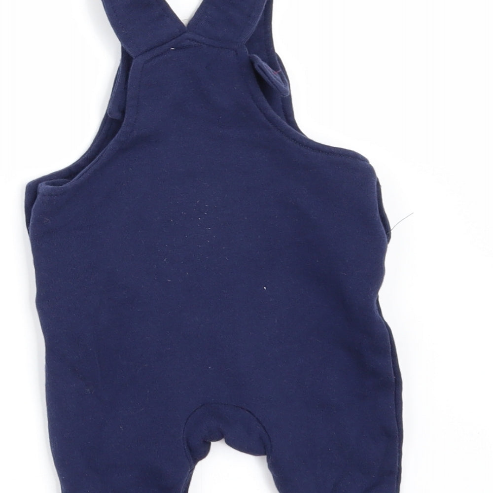 F&F Boys Blue   Dungaree One-Piece Size 0-3 Months