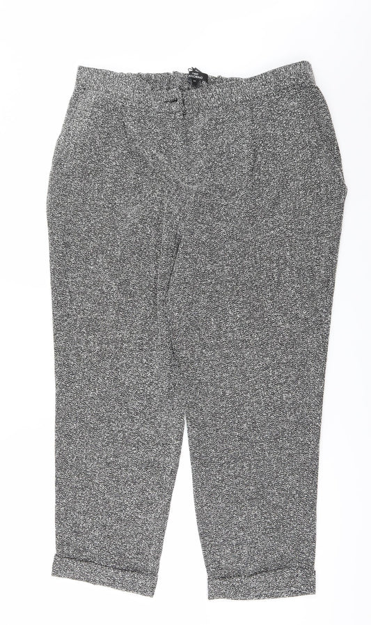 NEXT Womens Grey   Trousers  Size 16 L25 in