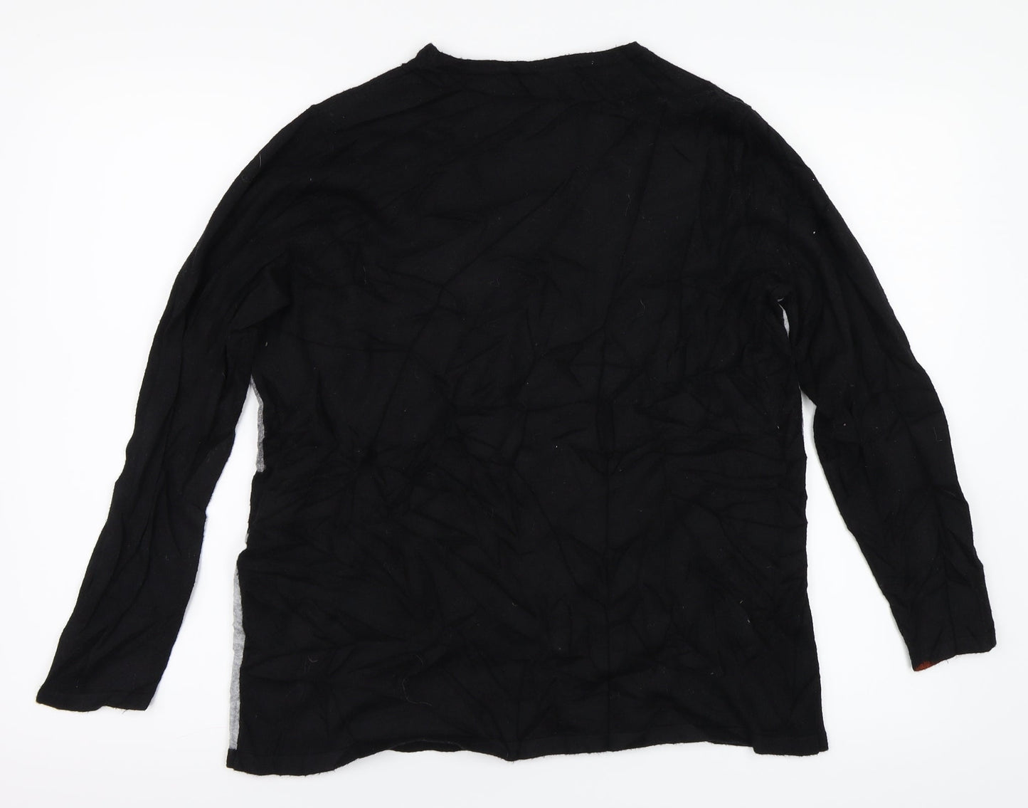 Viz-A-Viz Womens Black   Pullover Jumper Size M