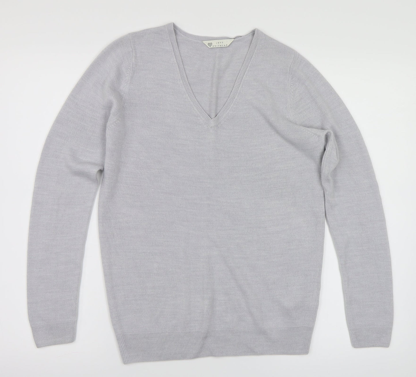 Love Knitwear Womens Grey   Pullover Jumper Size 10