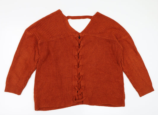NEWLOOK Womens Orange   Pullover Jumper Size M