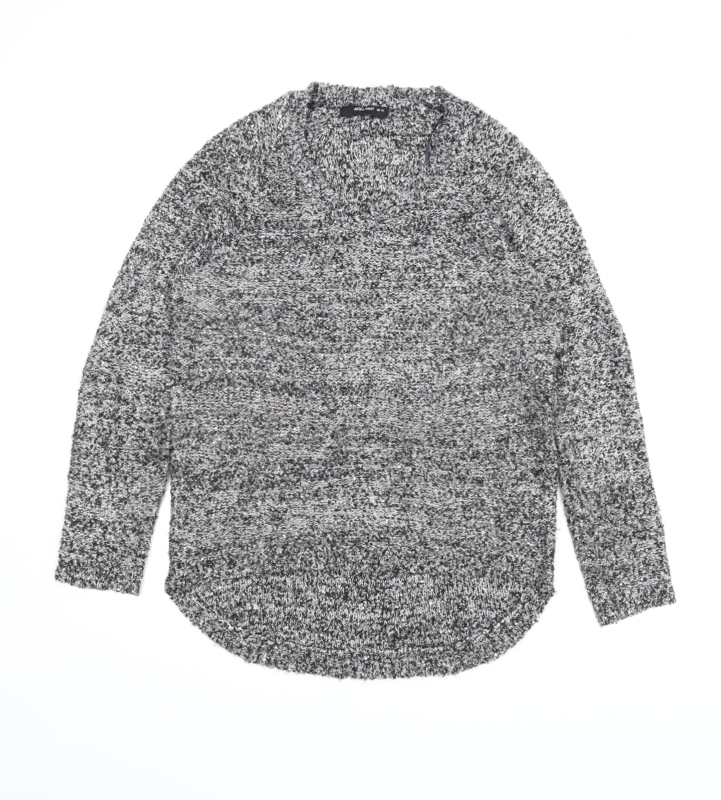 AKD A WEST Womens Grey   Pullover Jumper Size 14