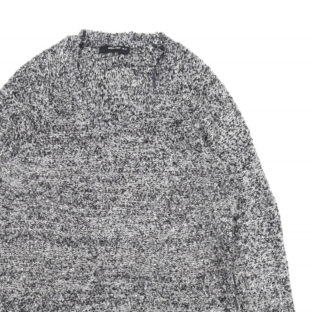 AKD A WEST Womens Grey   Pullover Jumper Size 14