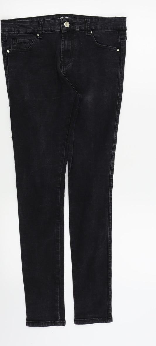 Good For Nothing Womens Black   Skinny Jeans Size 30 L28 in