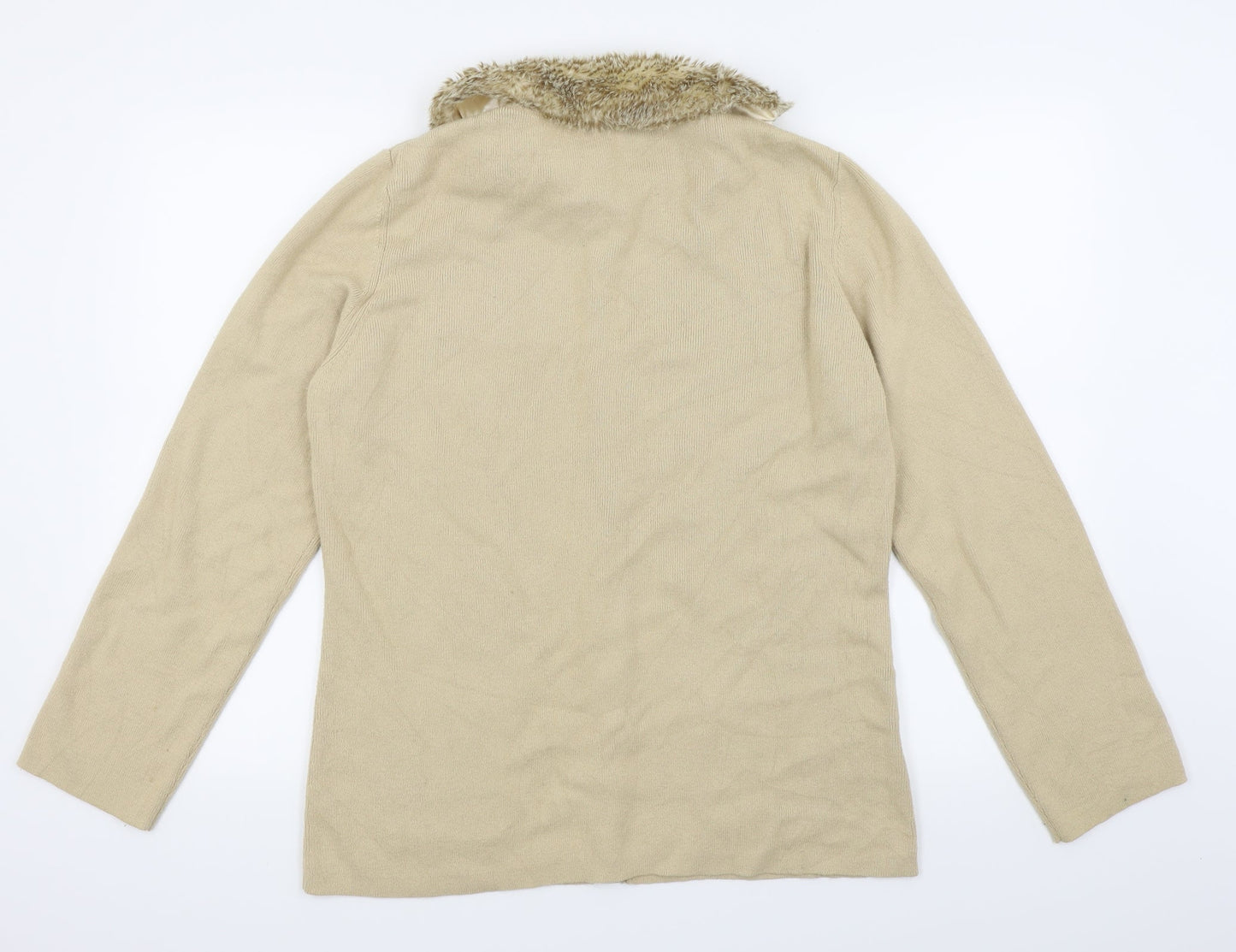 CC Womens Beige   Cardigan Jumper Size L