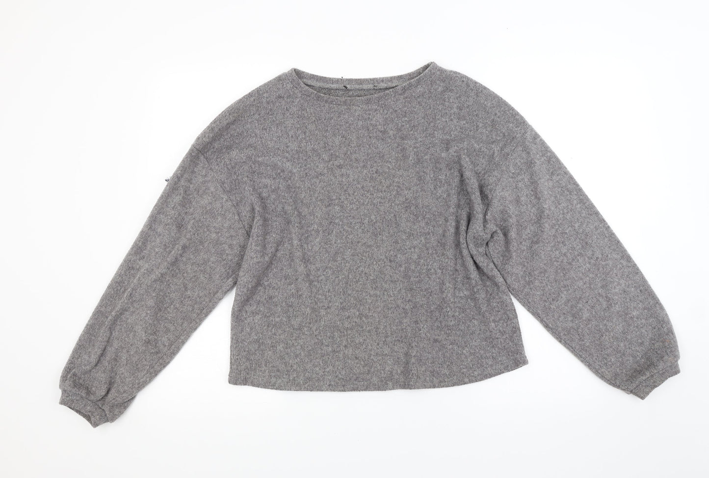 New Look Womens Grey  Knit Pullover Jumper Size M