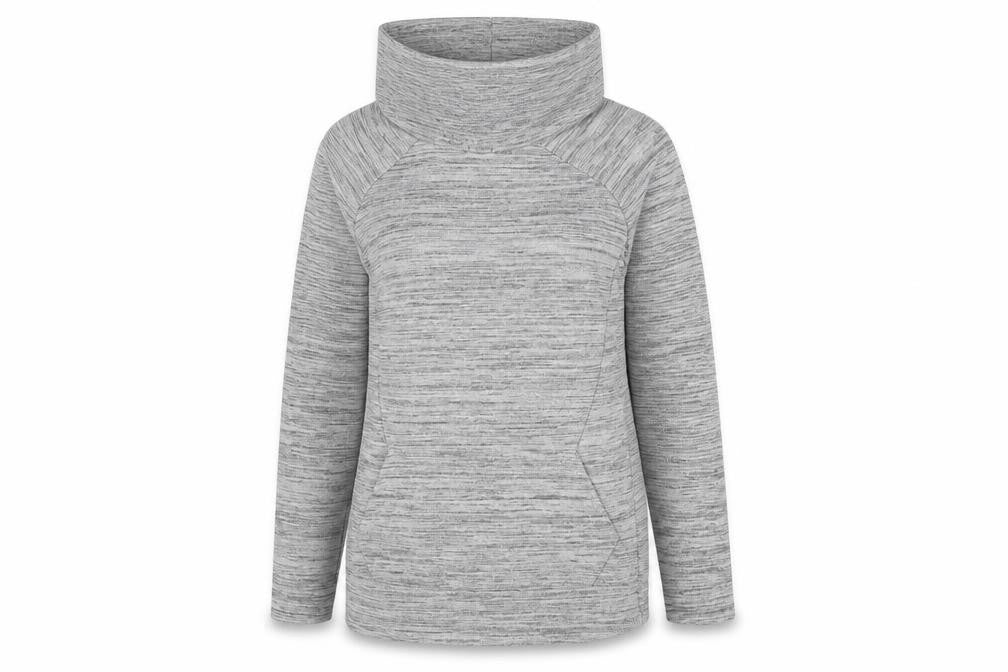 Front view of Next women’s grey pullover sweatshirt, size UK 8