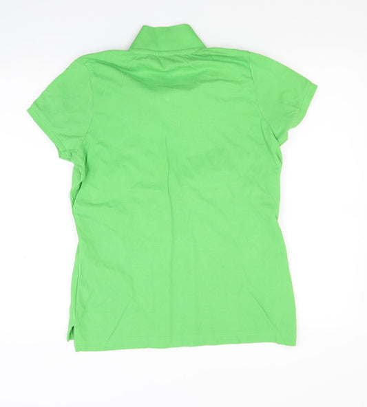 A south & fox Mens Green    Polo Size M