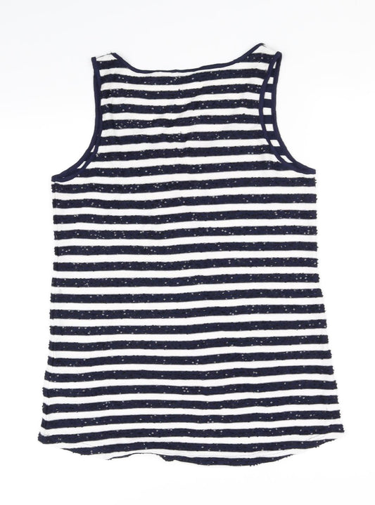 NEXT Womens Blue Striped  Pullover Jumper Size 12