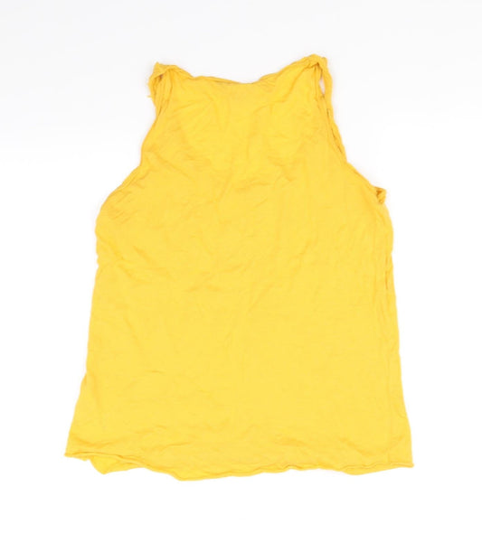 New Look Womens Yellow   Basic T-Shirt Size 12