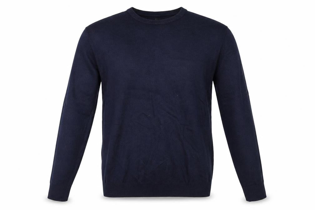 Front view of F&F men’s blue jumper, size S