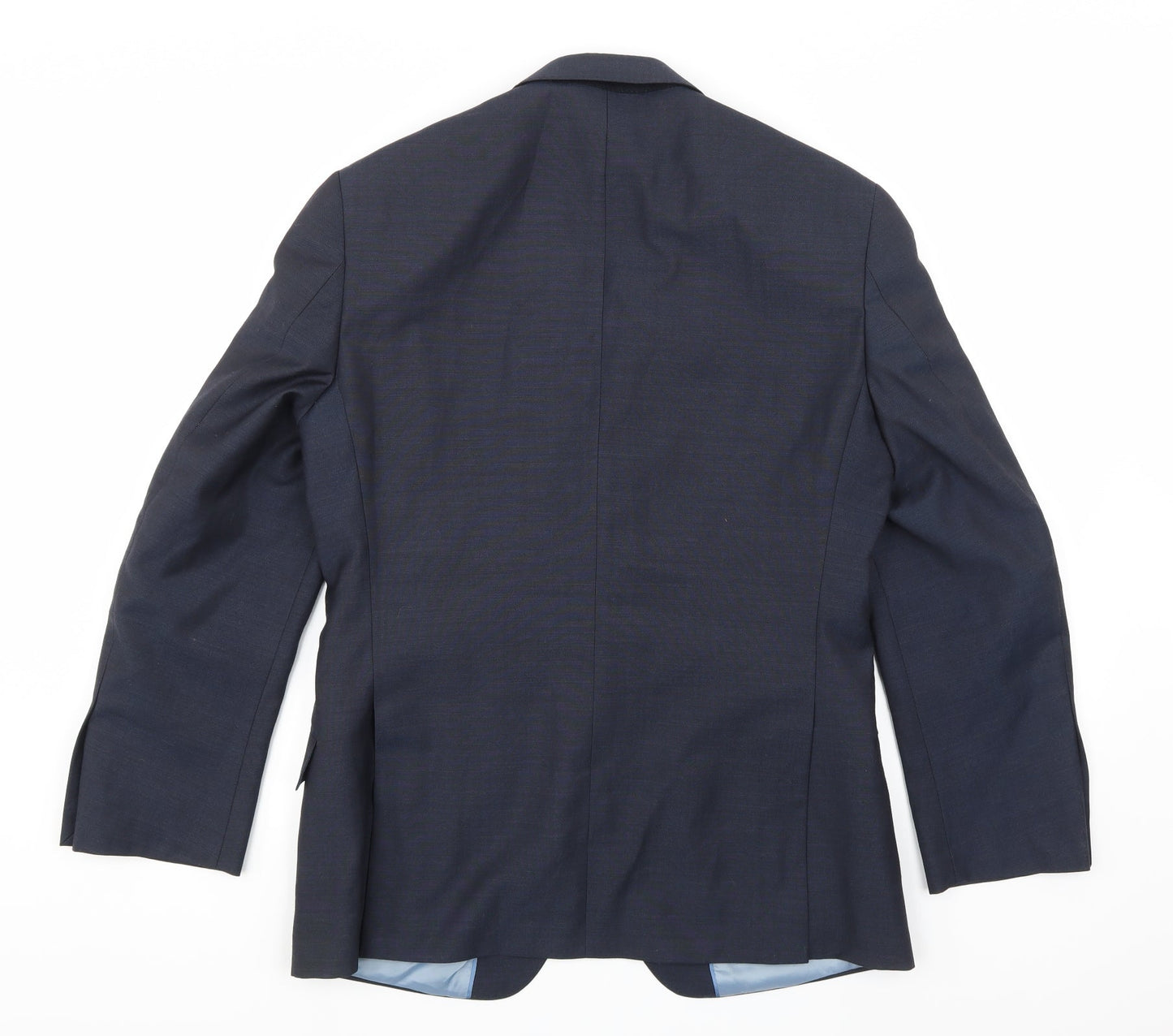 Marks and Spencer Mens Blue  Rayon Jacket Suit Jacket Size 38