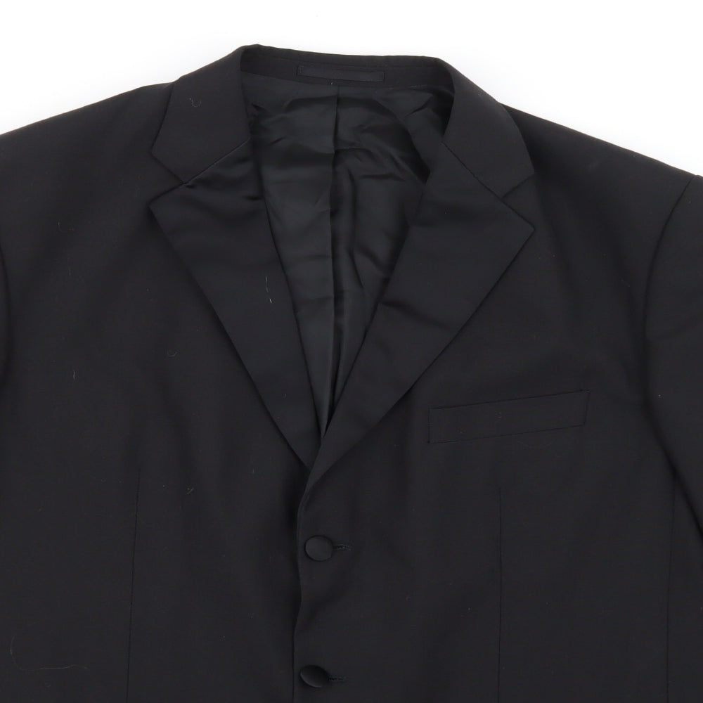 Torre Mens Black   Jacket Suit Jacket Size 44