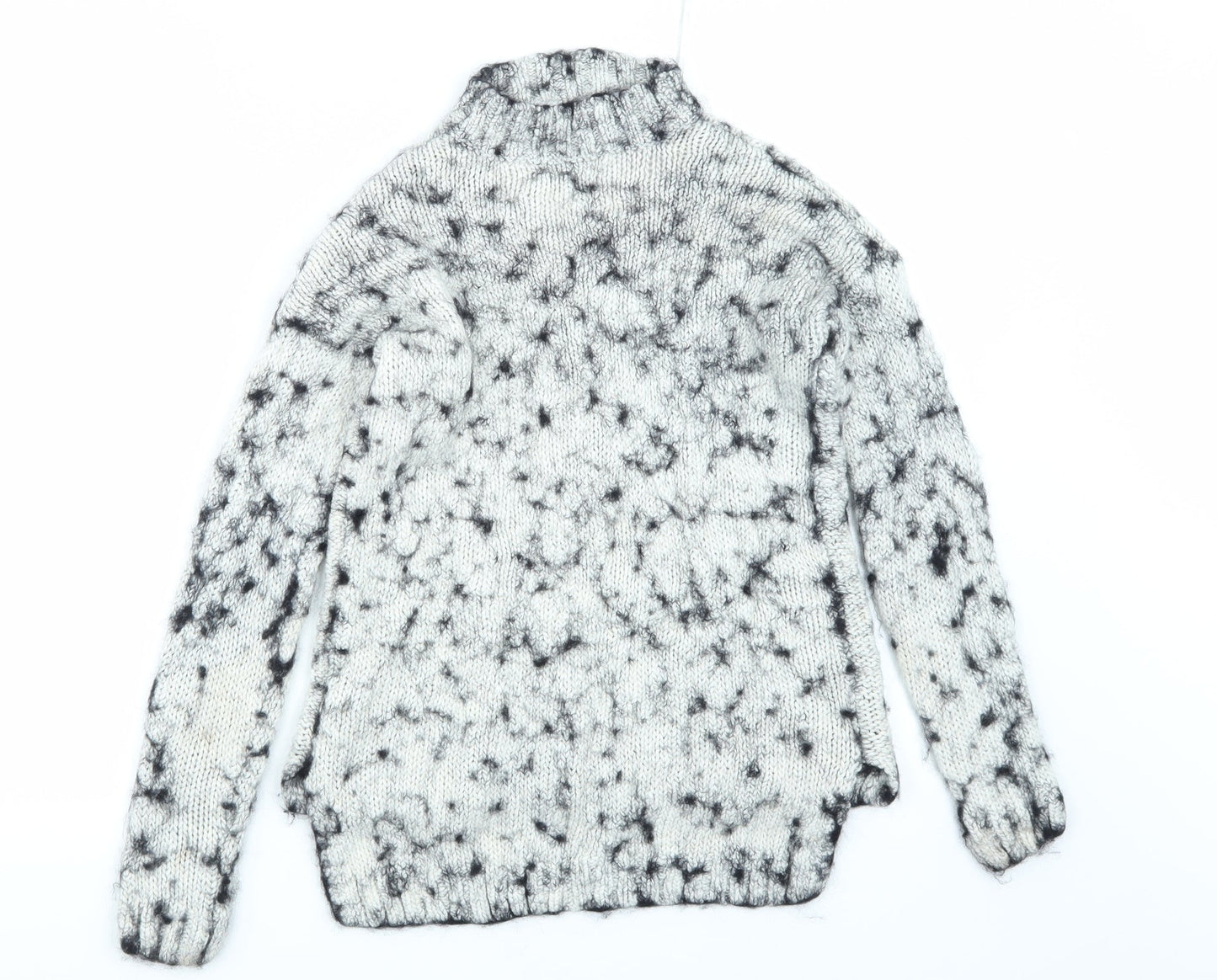 Peacocks Womens White  Knit Pullover Jumper Size S