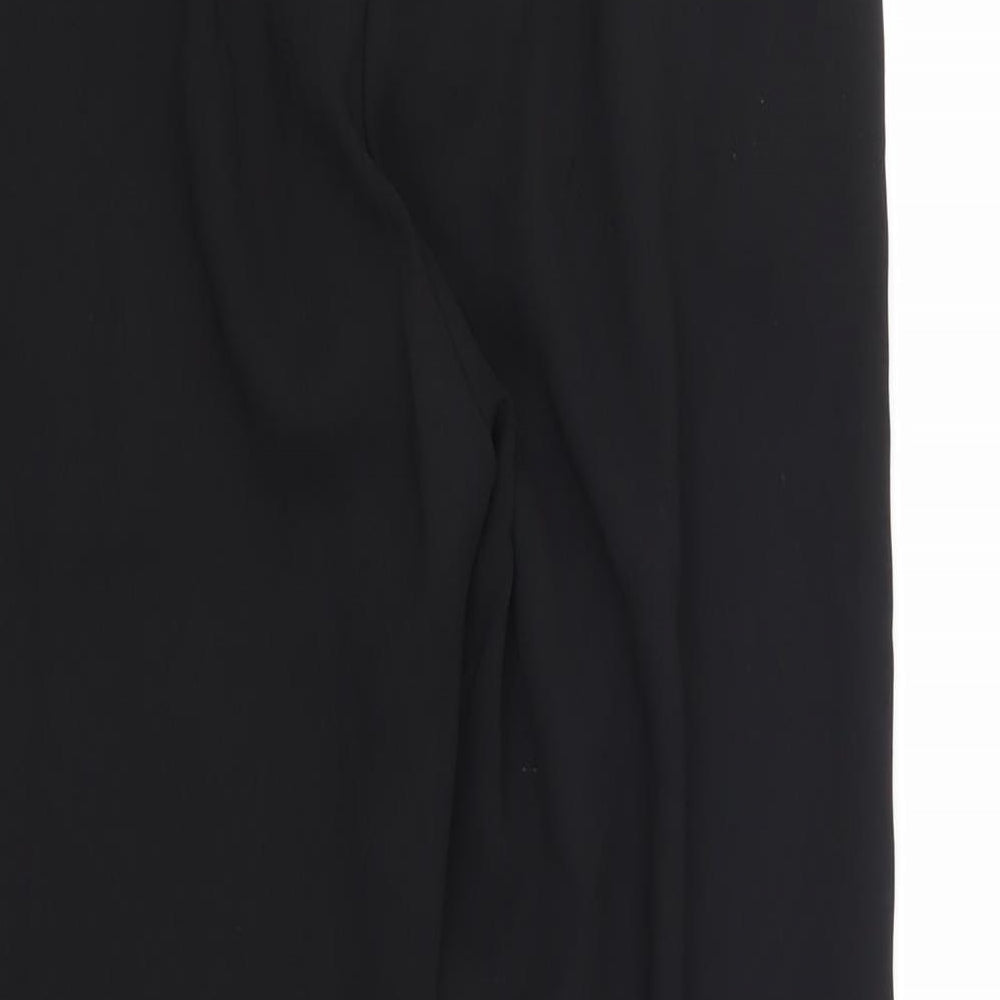 River Island Womens Black  Rayon Cropped Trousers Size 8 L21 in - Ruffle