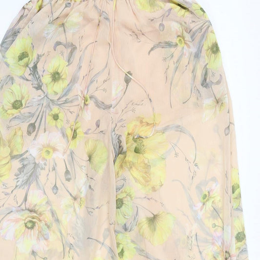 H&M Womens Multicoloured Floral  Bloomer Trousers Size 10