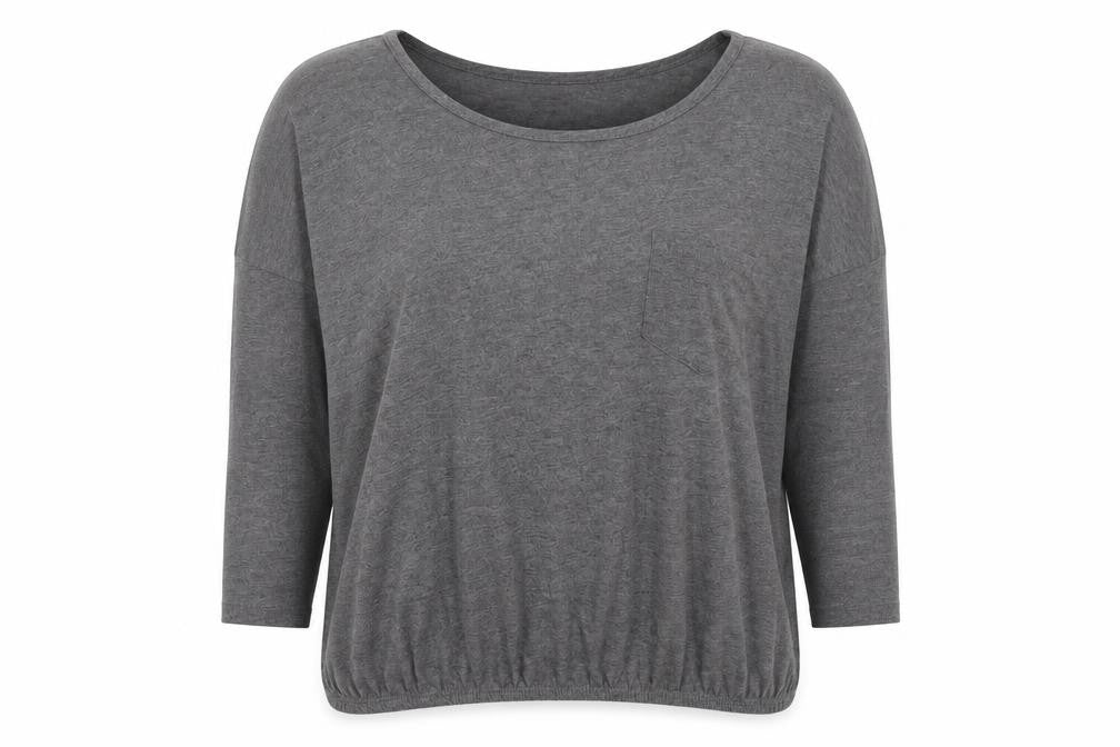 Evie Womens Grey   Basic T-Shirt Size 14