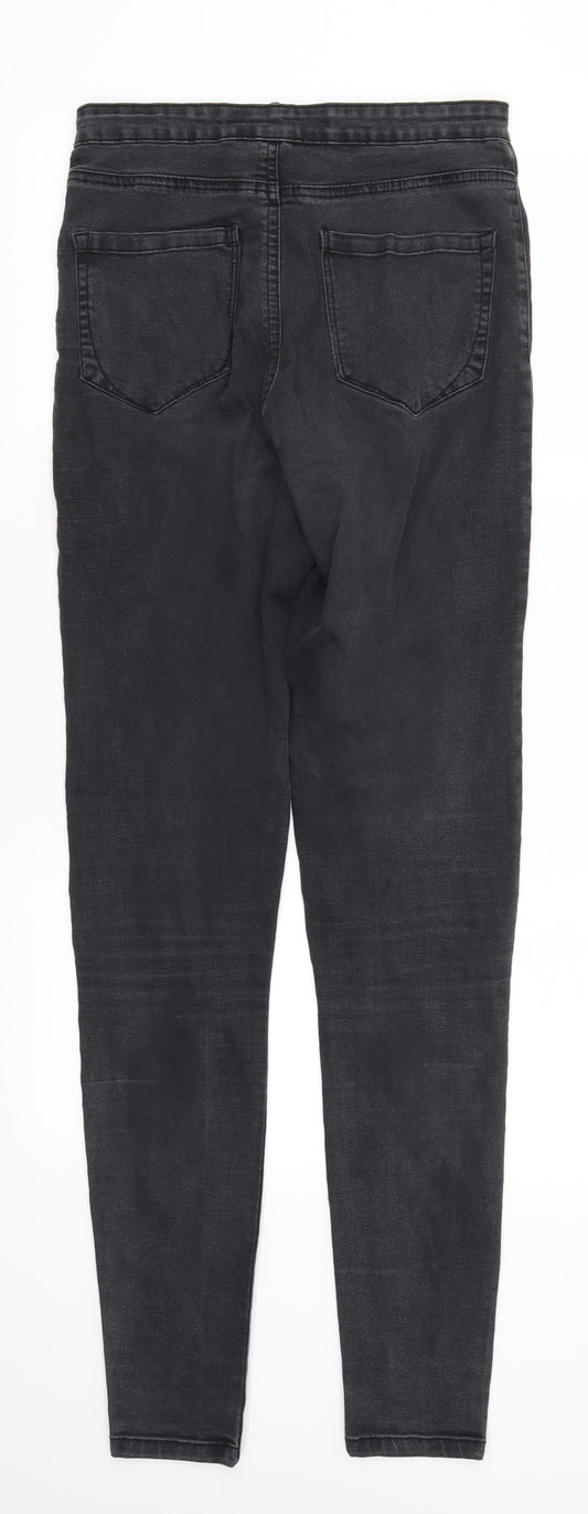 Denim Co Womens Grey  Denim Skinny Jeans Size 10 L31 in