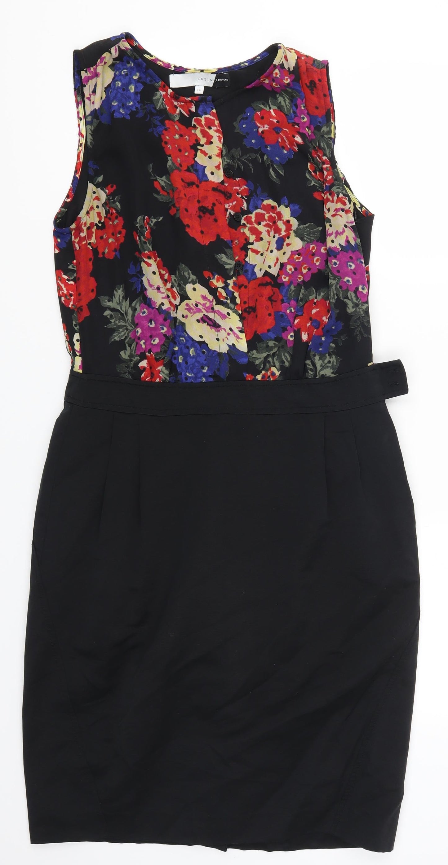 Preen Womens Multicoloured Floral  Mini  Size 12