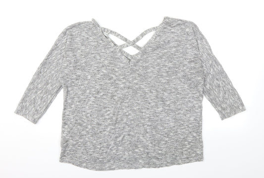 Peacocks Womens Grey   Pullover Jumper Size 14