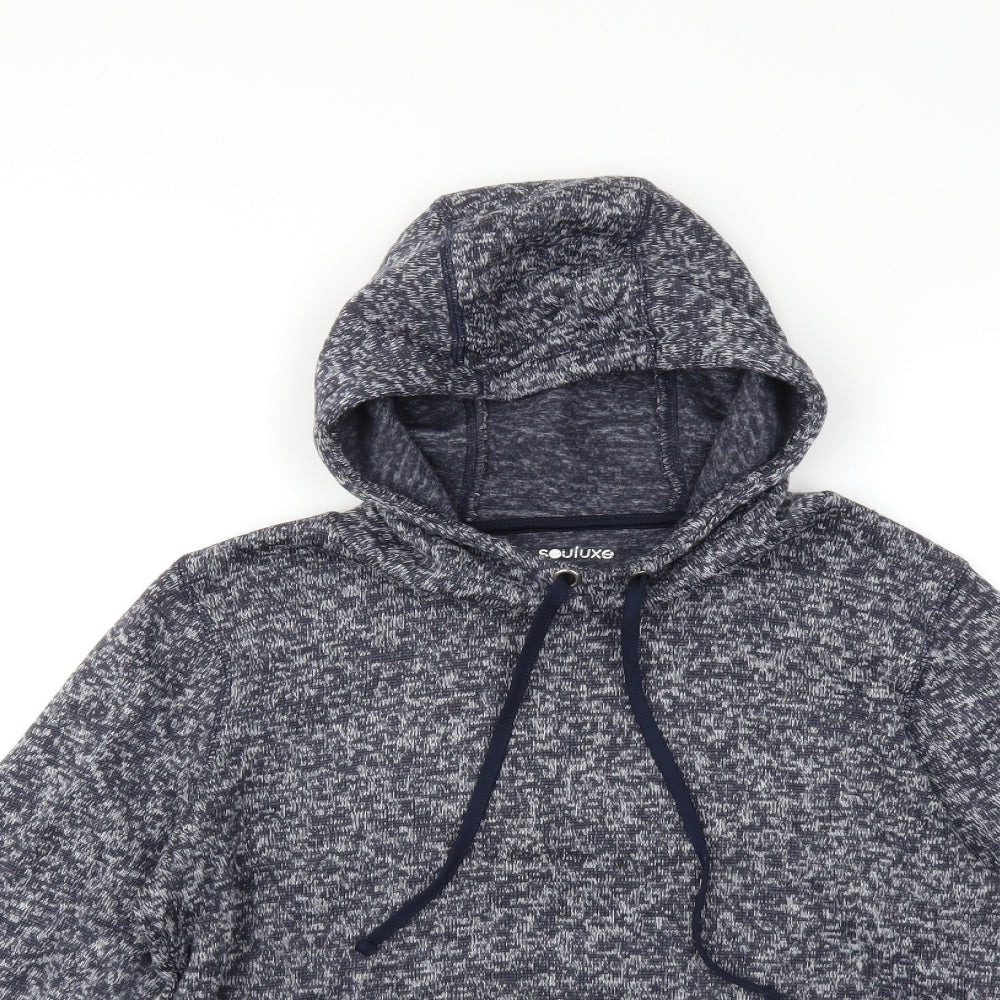 soulex Womens Blue   Pullover Hoodie Size M