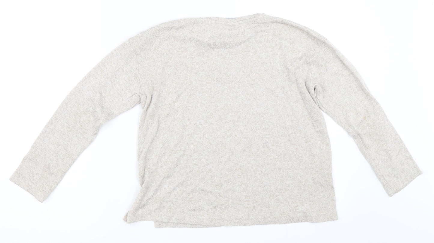 Zara Girls Beige   Pullover Jumper Size 10 Years