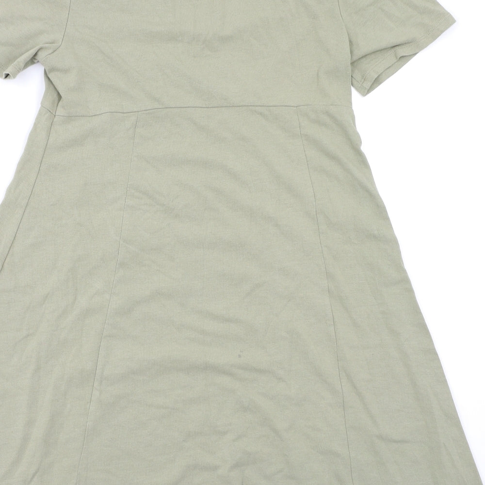 Double Zero Womens Green   Fit & Flare  Size L