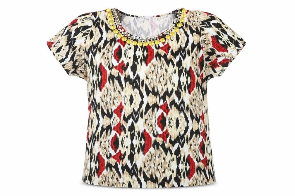 Isle Womens Multicoloured   Basic T-Shirt Size M