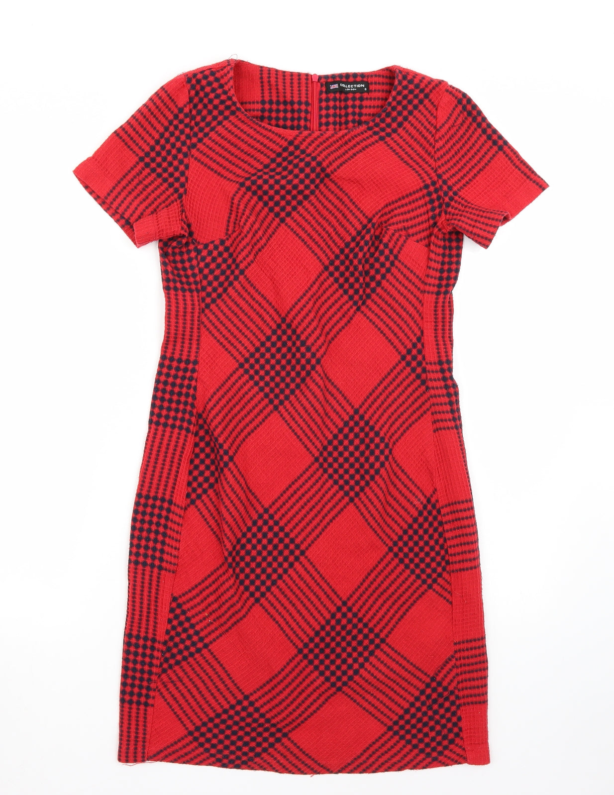 Collection London Womens Red  Rayon A-Line  Size 8