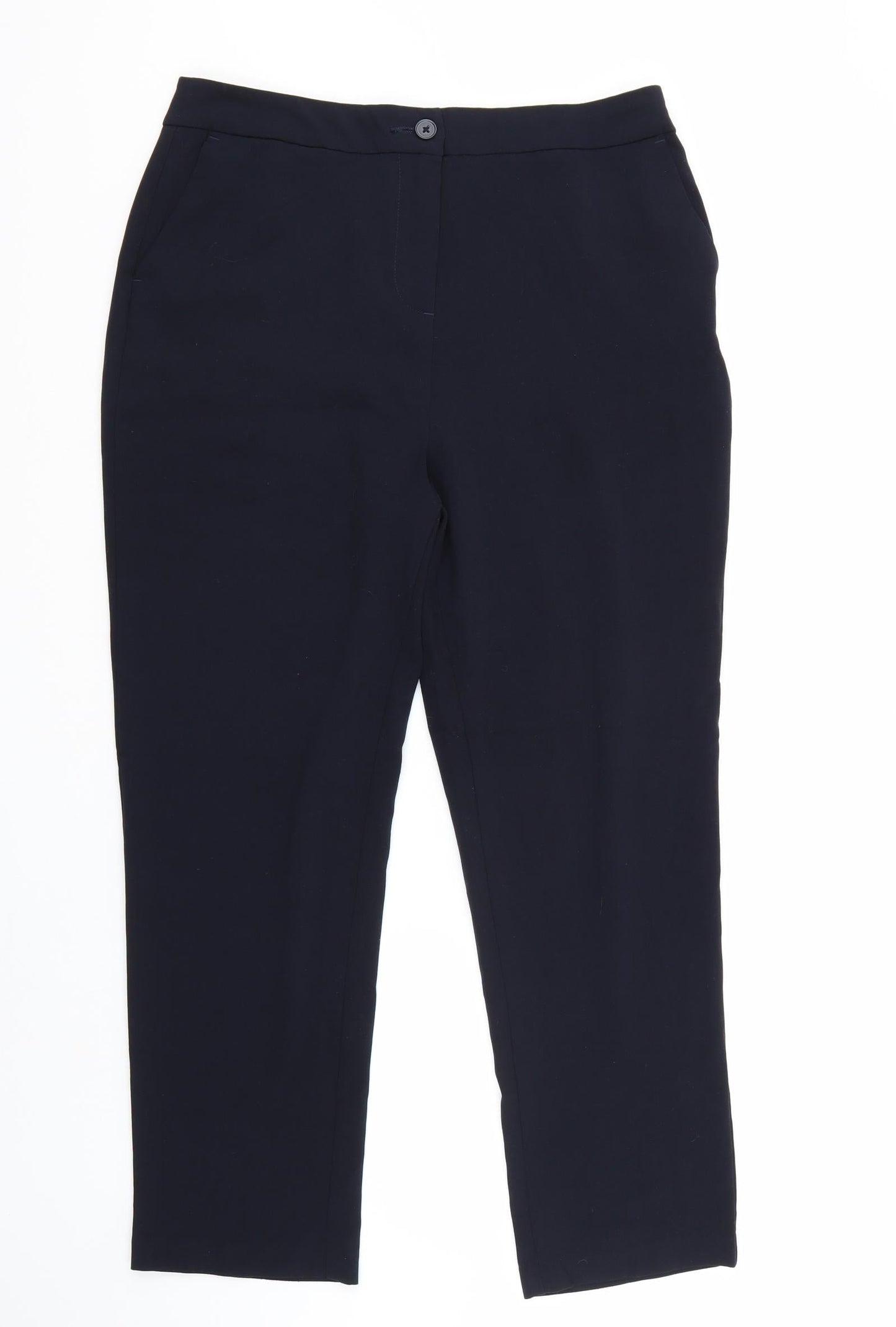 Isle Womens Blue   Trousers  Size 14 L28 in