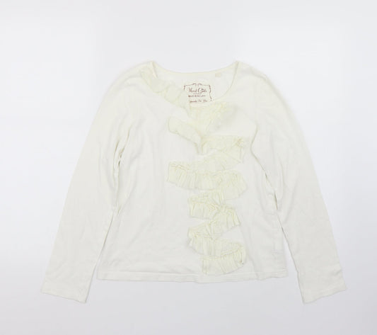 NEXT Girls White   Basic T-Shirt Size 11 Years