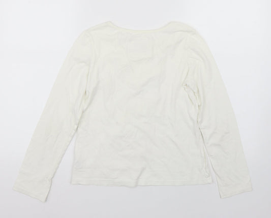 NEXT Girls White   Basic T-Shirt Size 11 Years